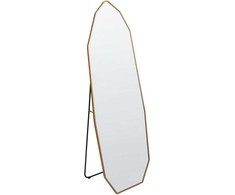 Beliani Pastatomas veidrodis TARTAS 165 cm metalinis auksinis