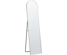 Beliani Pastatomas veidrodis BAGNOLET 150 cm, metalinis, sidabrinis
