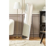 Beliani Pastatomas veidrodis BAGNOLET 150 cm, metalinis, sidabrinis