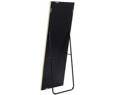 Beliani Pastatomas veidrodis LAUTREC 150 cm veliūrinis tamsiai mėlynas