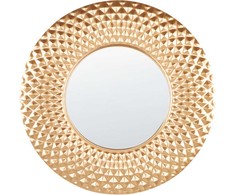 Beliani Sieninis veidrodis COMBE 60 cm metalinis auksinis