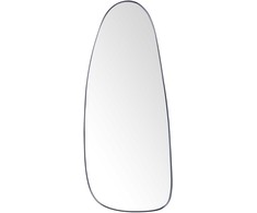 Beliani Sieninis veidrodis CERGY 39 cm 95 cm metalinis, juodas