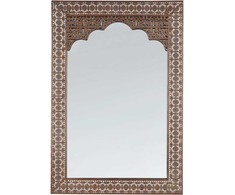 Beliani Sieninis veidrodis PALI 60 cm 90 cm metalinis varinis