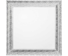 Beliani Sieninis veidrodis CAVAN 65 cm x 65 cm metalinis sidabrinis