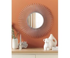 Beliani Sieninis veidrodis CILLY 80 cm 80 cm metalinis sidabrinis