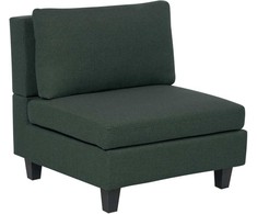 Sofa Beliani Vieno asmens modulis UNSTAD tamsiai žalias