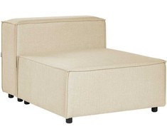 Sofa Beliani Vienvietis modulis APRICA smėlio spalvos iš dirbtinio lino
