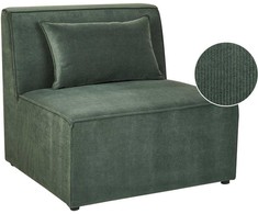 Sofa Beliani Vieno asmens modulis LEMVIG žalias velvetas