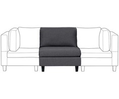 Sofa Beliani Vienvietis modulis UNSTAD, tamsiai pilkas