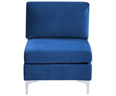 Sofa Beliani Vienvietis modulis EVJA tamsiai mėlynas veliūras