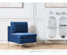 Sofa Beliani Vienvietis modulis EVJA tamsiai mėlynas veliūras