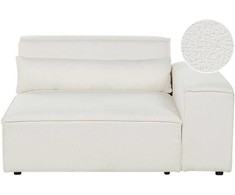 Sofa Beliani Kampinis modulis HELLNAR kairinis, kreminės spalvos „Bouclé“