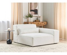 Sofa Beliani Kampinis modulis HELLNAR kairinis, kreminės spalvos „Bouclé“