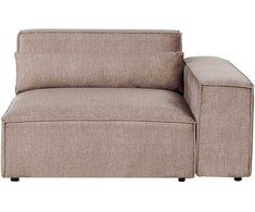 Sofa Beliani HELLNAR kampinis modulis, šviesiai rudas, kairinis