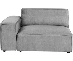 Sofa Beliani Kampinis modulis HELLNAR dešininis pilkas