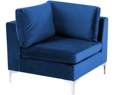 Sofa Beliani Kampinis modulis EVJA tamsiai mėlynas veliūras