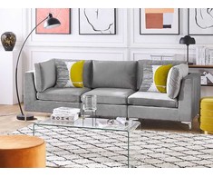 Sofa Beliani Kampinis modulis EVJA, pilkas veliūras