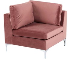 Sofa Beliani Kampinis modulis EVJA, rožinis veliūras