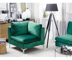 Sofa Beliani Kampinis modulis EVJA, žalias veliūras