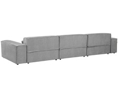 Beliani Modulinė 4 vietų kampinė sofa HELLNAR kairinė, pilka