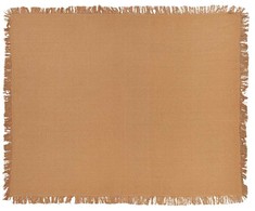 Beliani Narzuta na łóżko YERBENT Medvilnė 150 x 200 cm Auksinis ruda