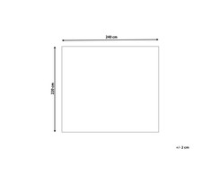Beliani Narzuta na łóżko RAGALA Medvilnė 220 x 240 cm Ruda