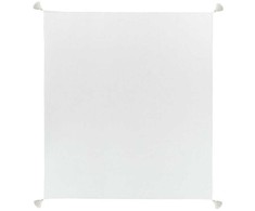 Beliani Narzuta na łóżko LINDULA Medvilnė 200 x 220 cm Złamana biel