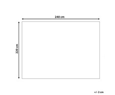Beliani Narzuta na łóżko CHAGYL Medvilnė 220 x 240 cm Pastelinis róż