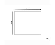 Beliani Narzuta na łóżko HATTON Medvilnė 200 x 220 cm Pastelinis róż