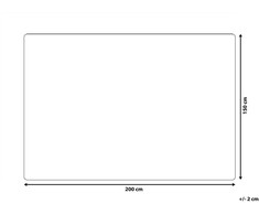 Beliani Narzuta na łóżko ILEN Medvilnė 150 x 200 cm Kremas