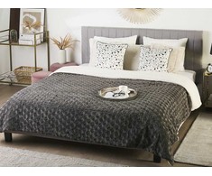 Beliani 200 x 220 cm pilkos spalvos KANDILI