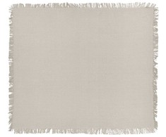 Beliani Narzuta na łóżko YERBENT Medvilnė 200 x 220 cm Jasnoszary