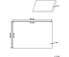 Beliani Paveikslas ant drobės BIBBIENA Vaikiškas motyvas 63 x 99 cm Spalvinga