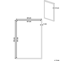 Beliani tapyba ant drobės FASANO Moteriškas motyvas 63 x 93 cm Spalvinga
