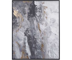 Beliani Paveikslas ant drobės JESI, 83 × 103 cm, abstraktus motyvas, pilkas