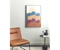 Beliani tapyba ant drobės FASANO Moteriškas motyvas 63 x 93 cm Spalvinga