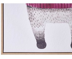 Beliani Paveikslas ant drobės CAMPLI Gyvūnų motyvas 63 x 99 cm Kamuolys