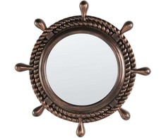 Beliani Sieninis veidrodis GORMAZ 46 cm rudas