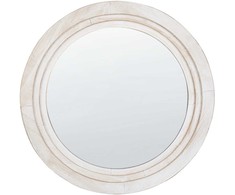 Beliani Sieninis veidrodis DELICIAS 60 cm balta