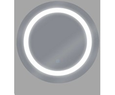 Beliani Vonios veidrodis su LED apšvietimu SELUNE 58 cm sidabrinis