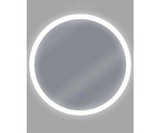 Beliani Vonios veidrodis su LED apšvietimu YSER 58 cm sidabrinės spalvos