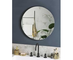 Beliani LED vonios veidrodis CALLAC 60 cm 60 cm sidabrinės spalvos