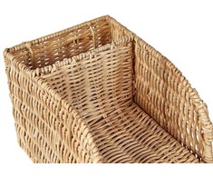 Beliani Organizer na dokumenty MALPELO Rattan Naturalny