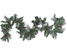 Beliani Ośnieżona świąteczna girlanda LED 180 cm žalia WAPTA!