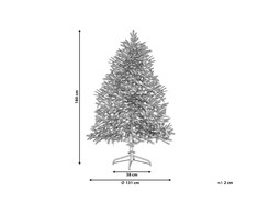 Beliani Dirbtinė snieguota Kalėdų eglutė su LED lemputėmis BRISCO 180 cm, balta