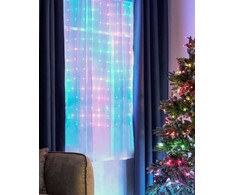 Beliani išmanioji LED šviesos užuolaida, valdoma programėle, KULUSUK, 150 x 320 cm, spalvinga