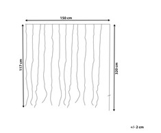 Beliani išmanioji LED šviesos užuolaida, valdoma programėle, KULUSUK, 150 x 320 cm, spalvinga