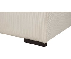 Beliani Otomana LUNGO velveting smėlio spalvos