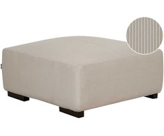 Beliani Otomana LUNGO velveting smėlio spalvos