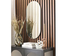 Beliani Sieninis veidrodis ALFORTVILLE 40 cm 80 cm sidabrinis